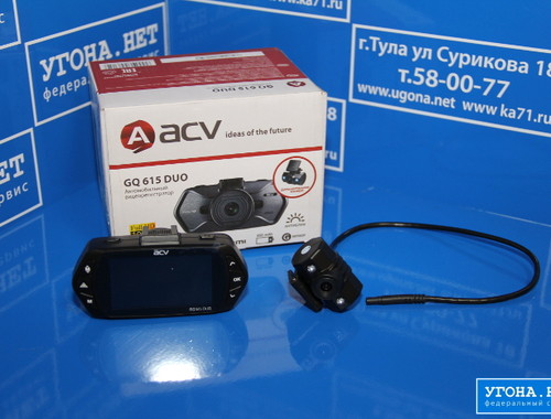 Видеорегистратор ACV GQ615 Duo (Full HD+G-сенсор)